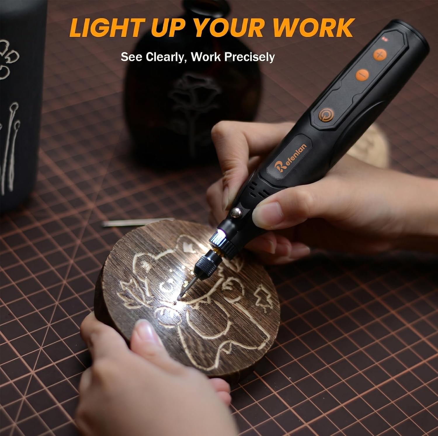 Thumbnail 3 de Refenlan Cordless Rotary Tool Kit, 4V