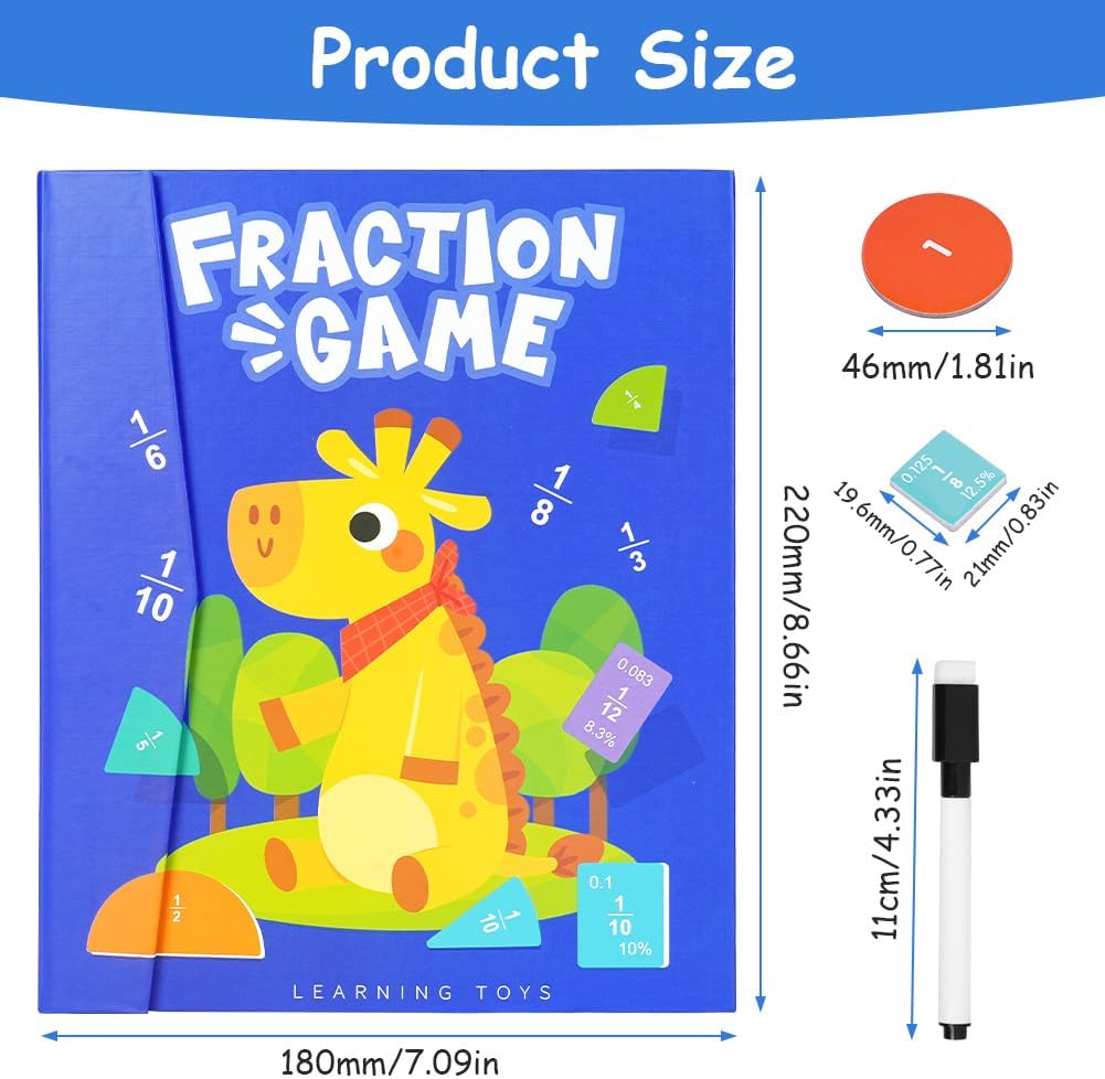 Detalle 2 de OFFCUP Puzzle fractions magnétiques éducatif