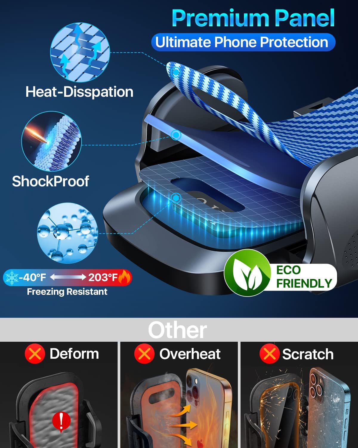 Detalle de 2026 BEST Car Phone Holder: 110+LBS Strongest Suction & 360° Rotatable Mount