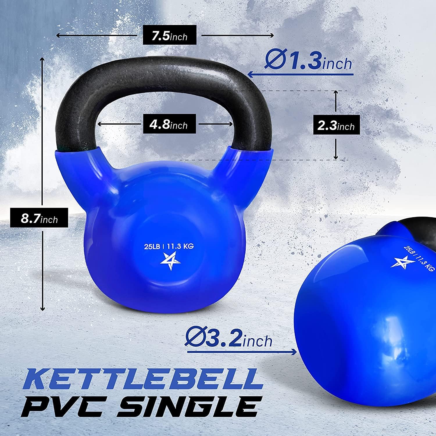 Detalle 2 de Yes4All Vinyl-Coated Kettlebell