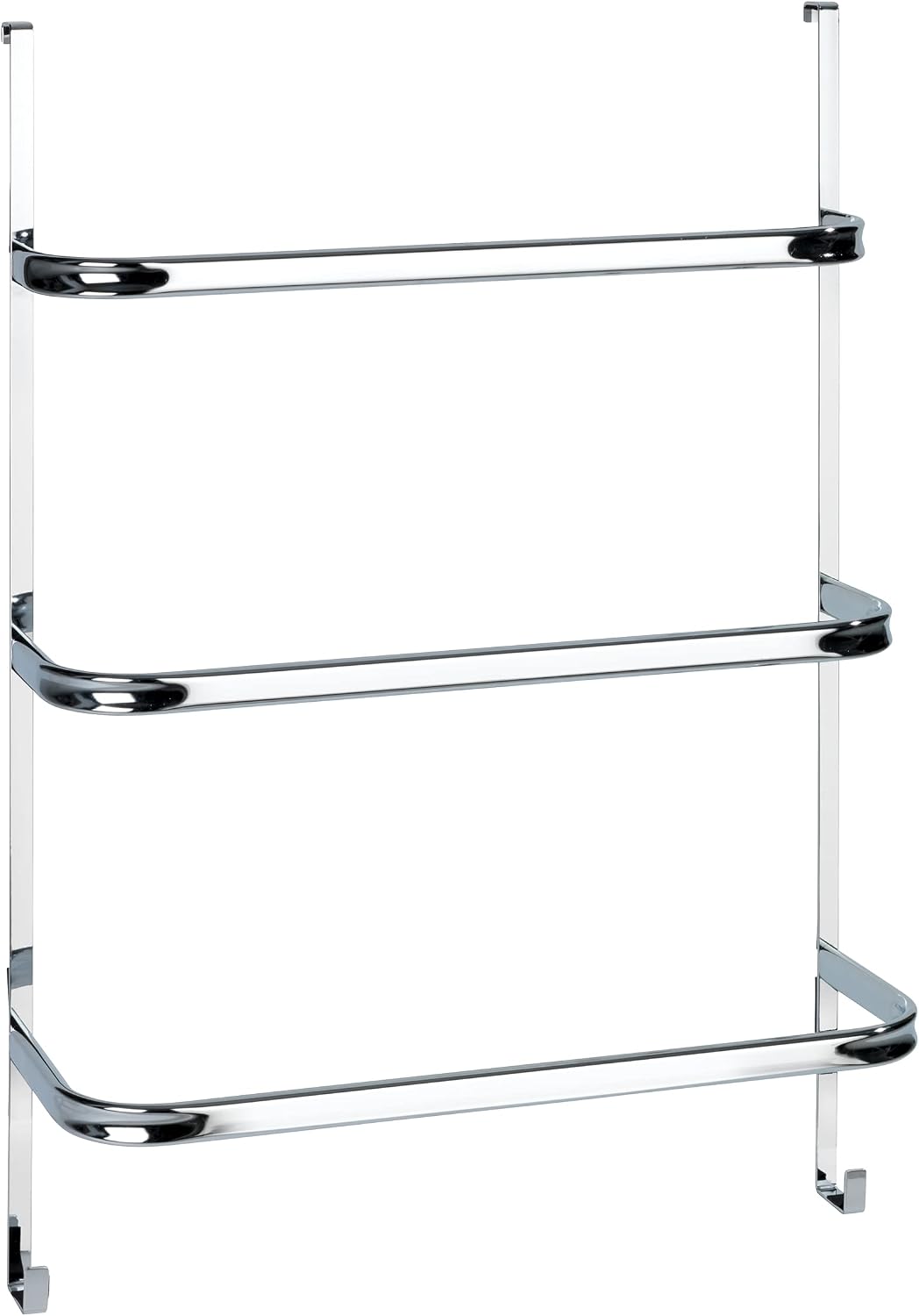 Detalle de Wenko Portasciugamani Irpinia – 3 barre in acciaio cromato, 54,5 x 77,5 x 21,5 cm