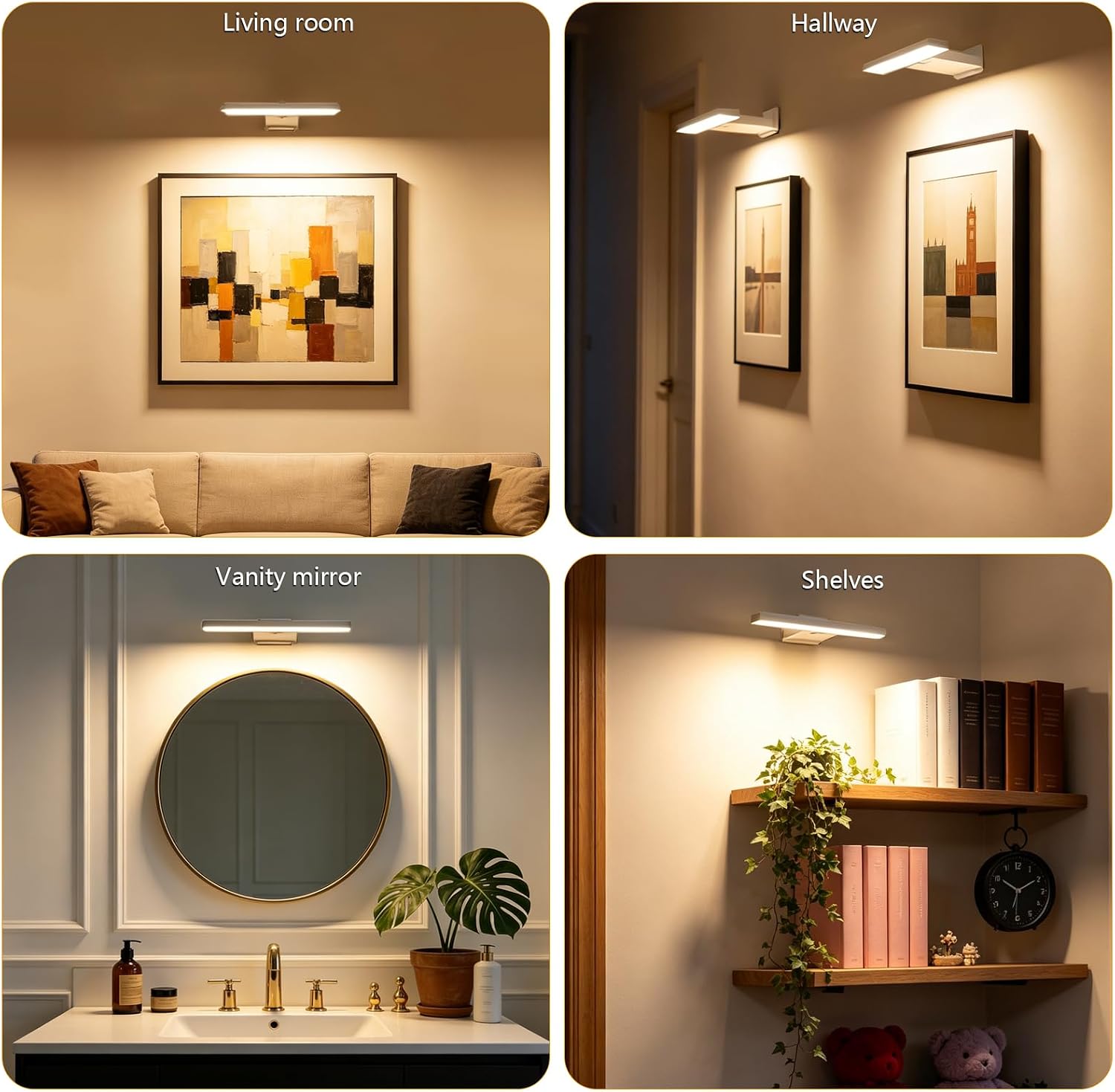 Thumbnail 6 de Coollamp 2Pack Picture Lights for Wall – Cordless LED Dart Board & Art Lighting with Remote, 3 Colour Temperatures