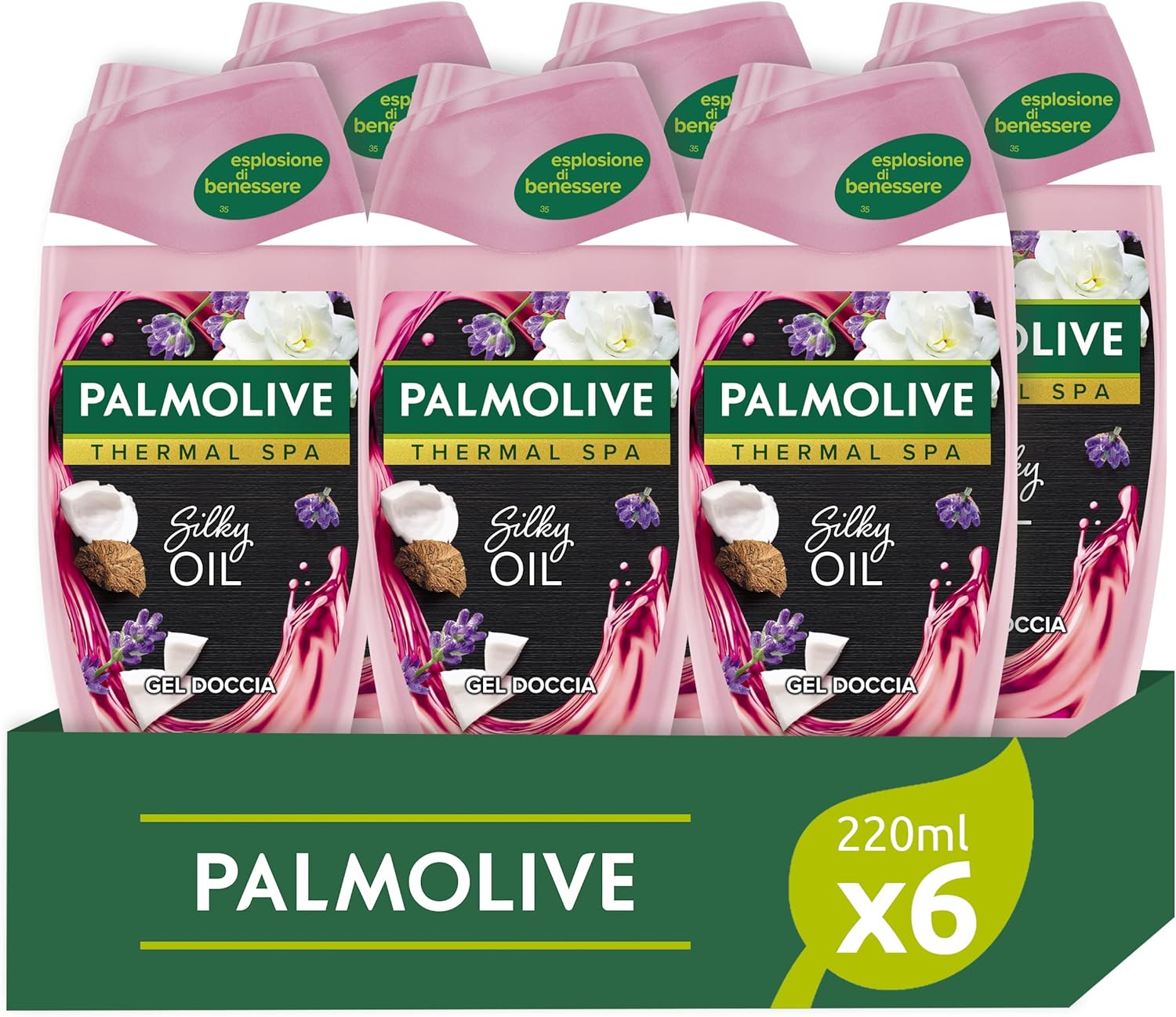 Thumbnail 6 de Palmolive Bagnoschiuma Thermal Spa Mineral Massage 500 ml × 6 – Gel doccia con sale marino e aloe