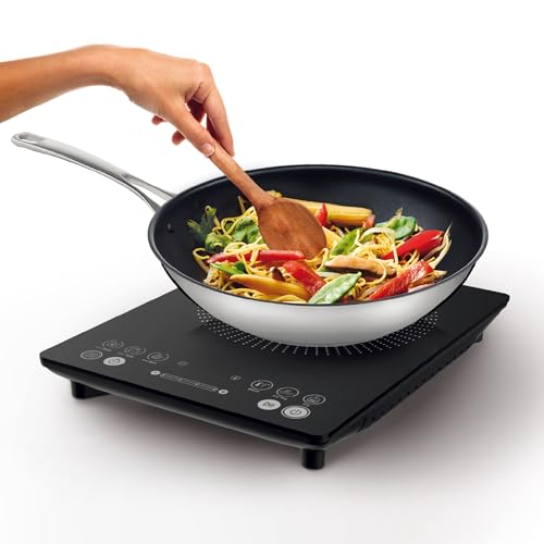 Thumbnail 1 de Tefal Slim Portable Induction Hob, 2100W – Compact, 6 Functions, Black
