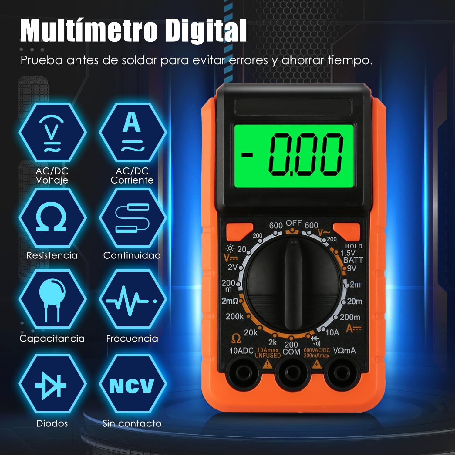 Detalle 2 de Kit soldador 60W temperatura ajustable 180–500°C