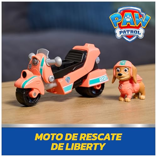 Detalle 2 de Paw Patrol Patrulla Canina Pack Moto de Rescate y Figura Liberty (3 años +)