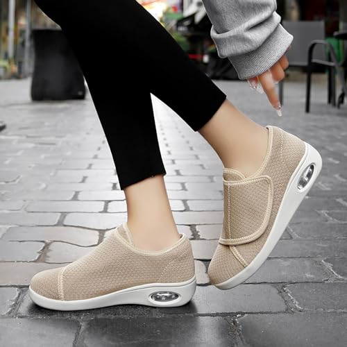 Detalle de Zapatillas diabéticas Edema de Artritis de Sisttke — Extra Ancho, Ajustables y para Pies Hinchados