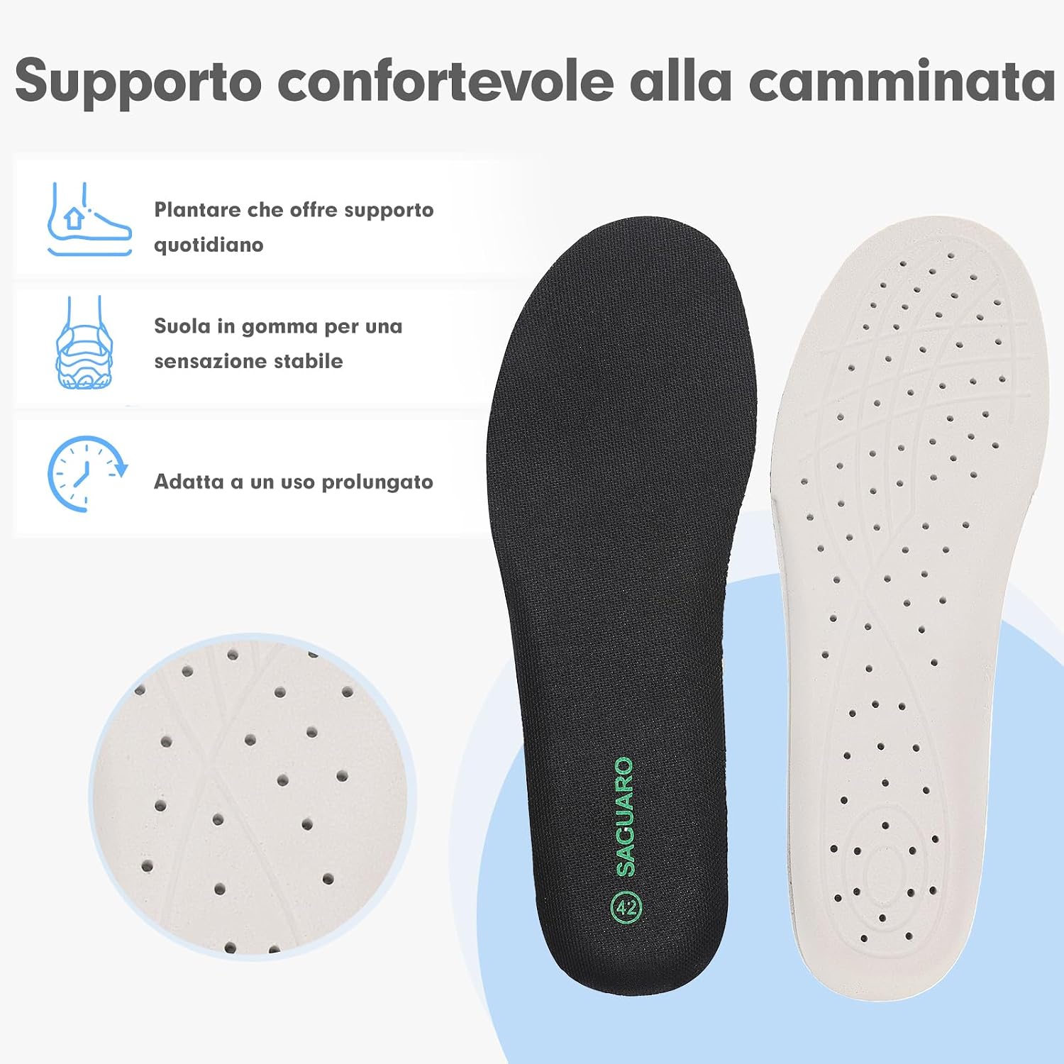 Detalle de SAGUARO Sandali da Trekking Uomo/Donna 36-46 EU: comfort e presa, chiusi e versatili
