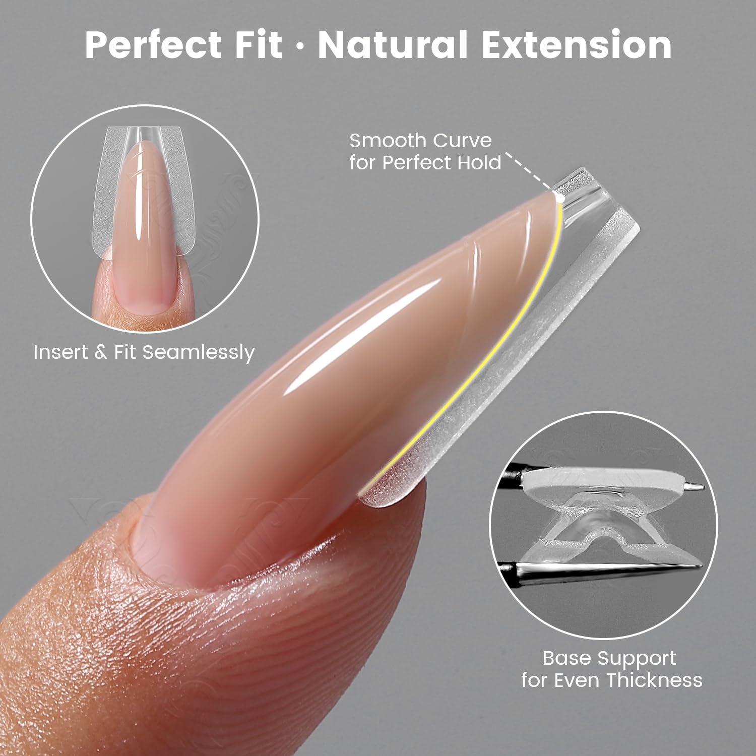 Thumbnail 4 de YOKEFELLOW Dual Nail Forms 240 StĂĽck đź’…