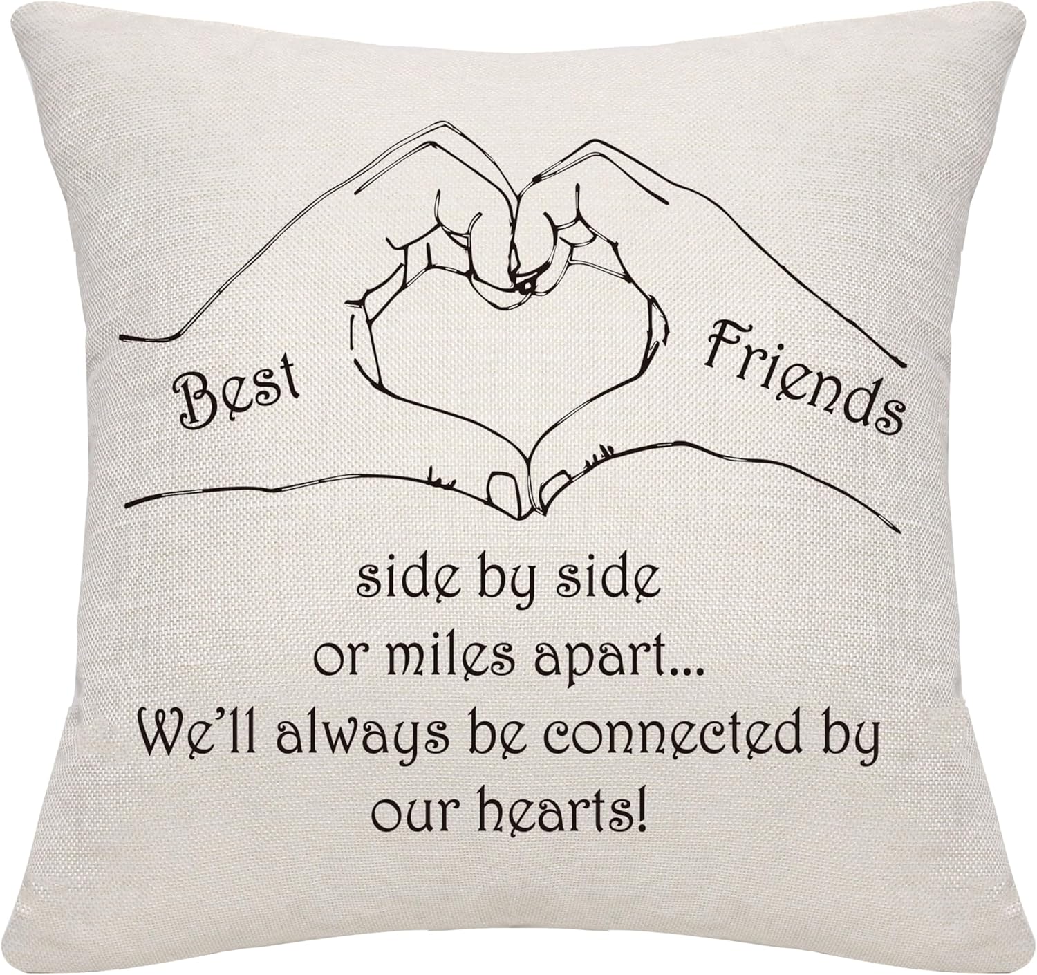 Detalle 2 de Bommex Grandma Gift cushion cover (18x18 inches) in linen with invisible zip