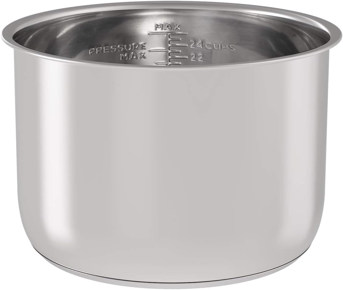 Detalle de SICHEER Stainless Steel Replacement Inner Pot, 8 Quarts, for Ninja Foodi