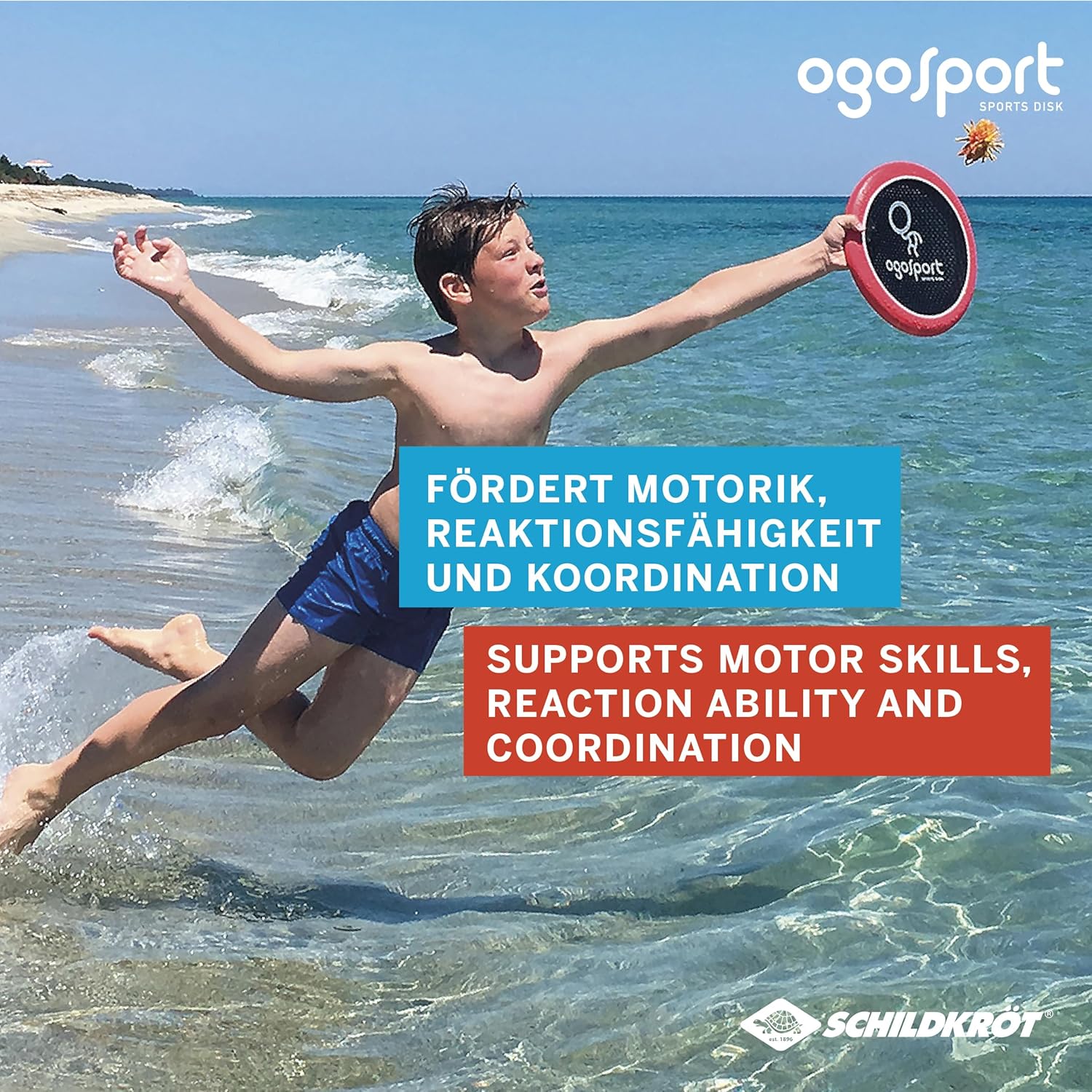 Detalle de Schildkröt Ogo Sport Set – 2 Ogo Softdiscs Ø29 cm + 1 Ball, Standardgröße