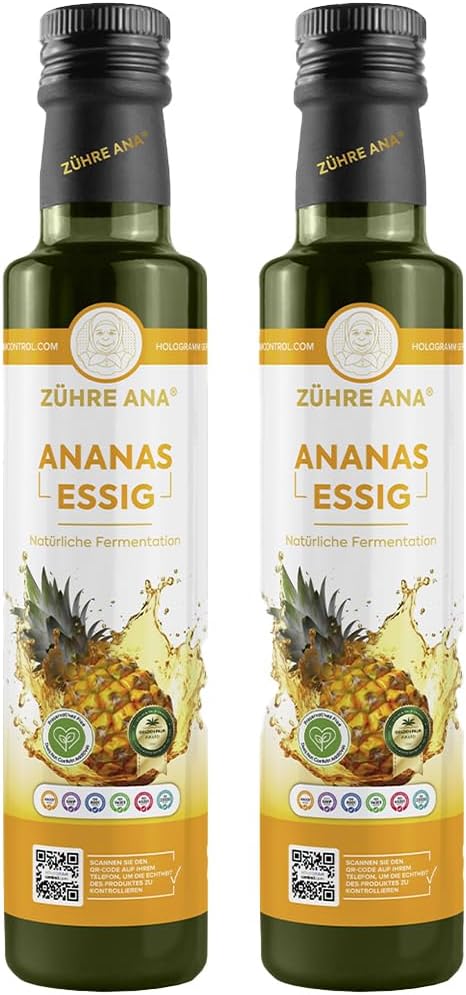 Detalle de Vinaigre d’ananas fermenté naturellement 1000 ml