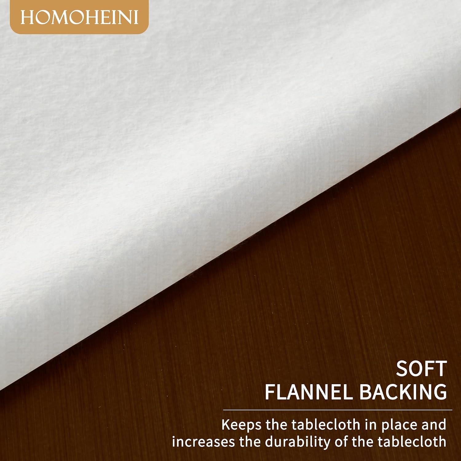 Detalle 2 de HOMOHEINI Vinyl Tablecloth, 52 x 70 Inches