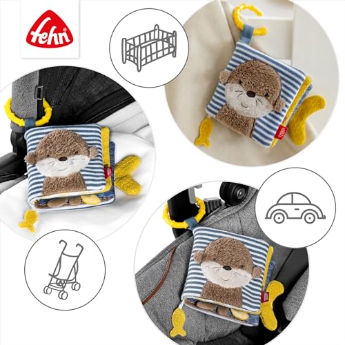 Detalle de Fehn Stoffbuch Otter Theo – Fühlbuch mit Tier-Motiven zum Greifen