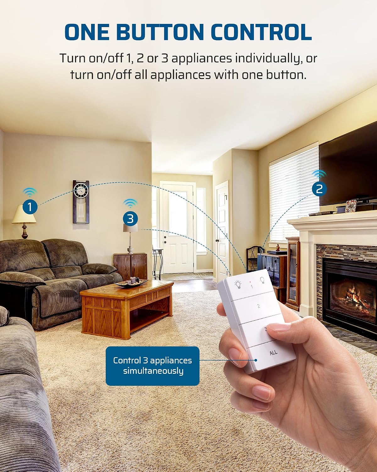 Thumbnail 2 de DEWENWILS Wireless Remote Control Sockets 13A 3120W