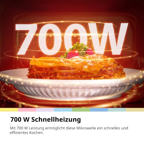 Detalle 2 de COMFEE' Mikrowelle CMO-MM20L2NFPE(BK) – kompakte 20-Liter Mikrowelle, 700 W