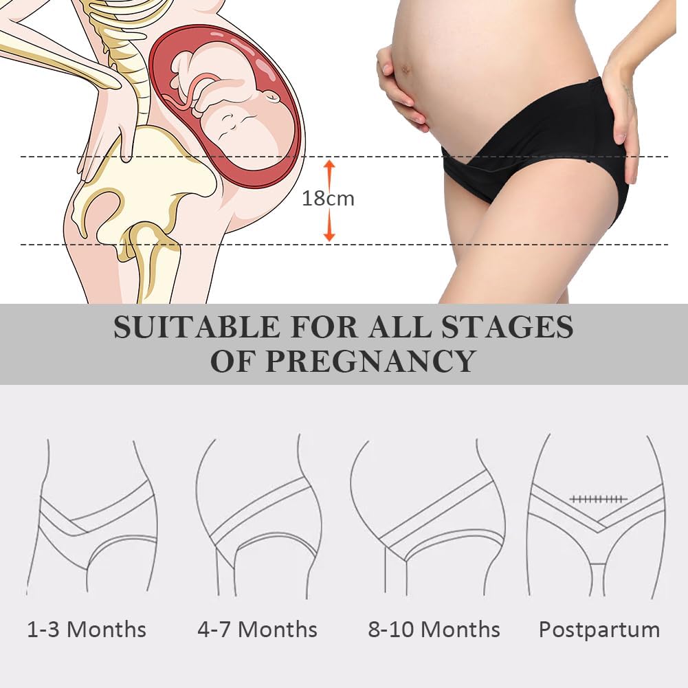 Detalle de ACWOO Mutandine per Gestante: comodità morbida, design a vita bassa e uso versatile