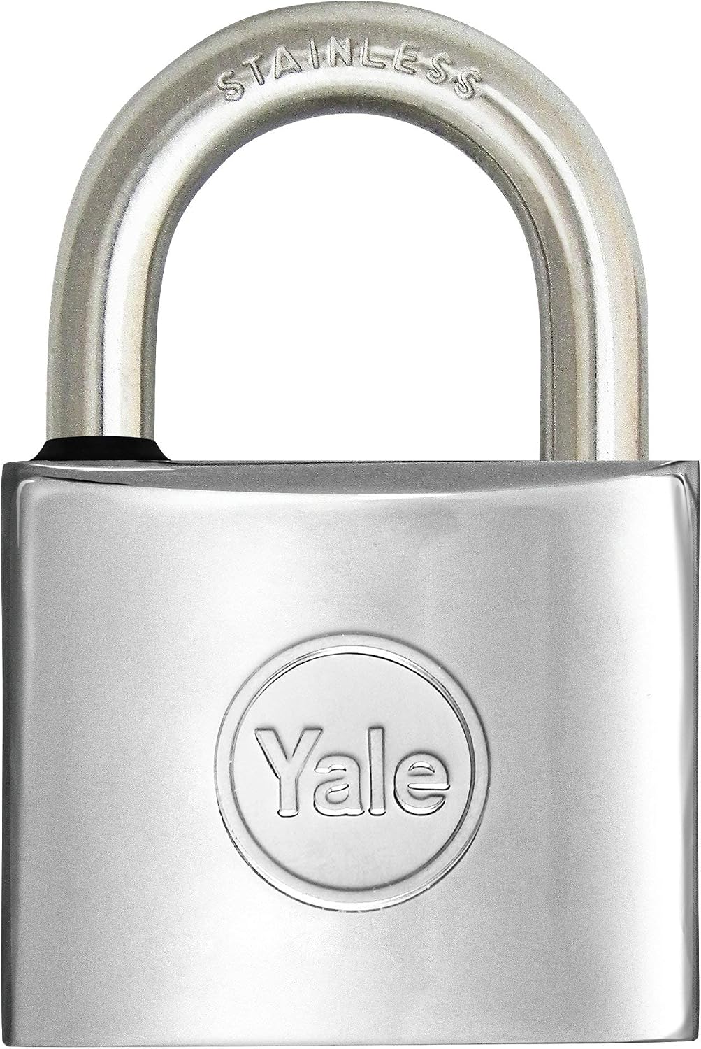 Imagen de YALE Lucchetto marino in ottone cromato Y1140050080X – 50 mm corpo, arco 26 mm en OfertitasTOP