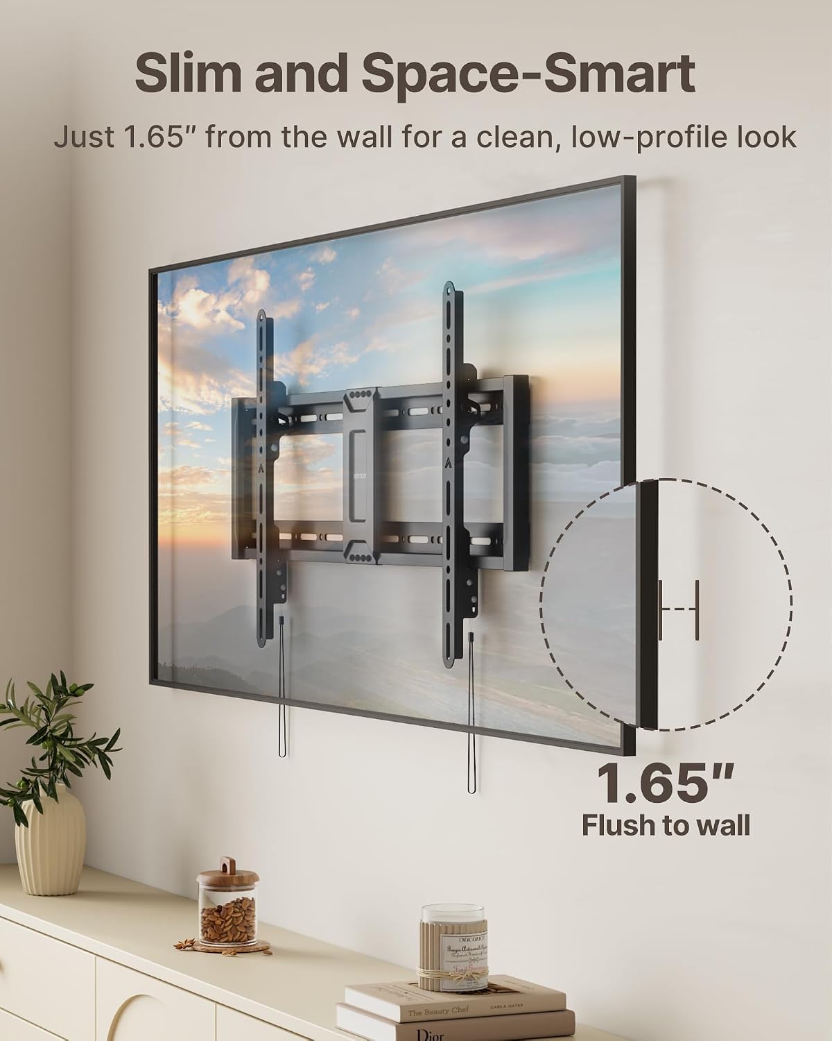 Detalle 2 de monTEK Tilting TV Wall Mount for 43–95-Inch TVs