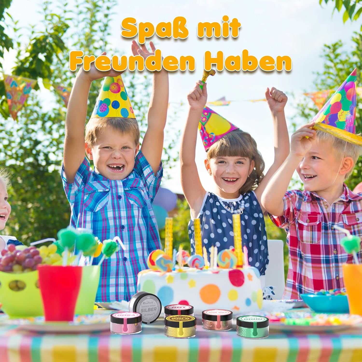 Thumbnail 5 de Essbarer Glitzer Kicofood 6 Farben, 5 g