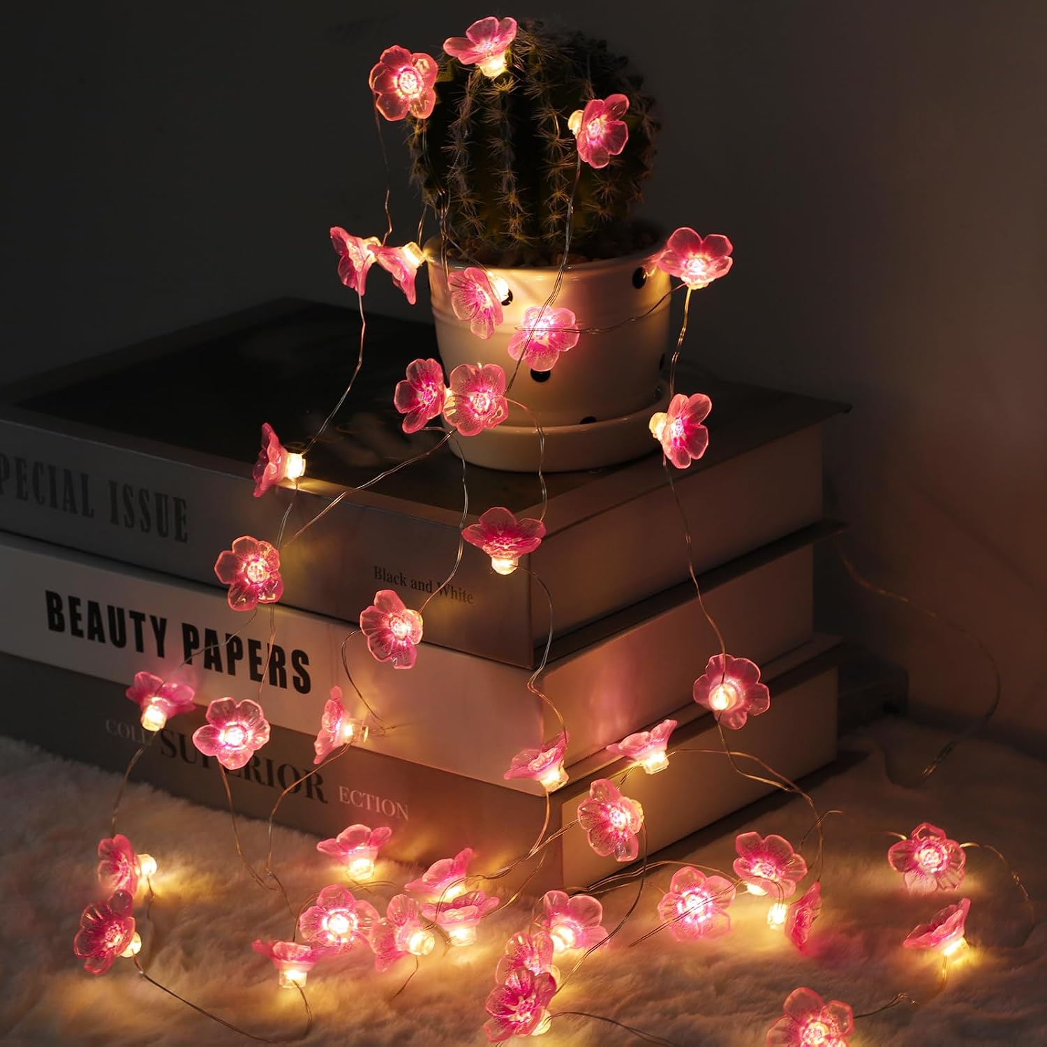 Detalle de Auting Kirschblüten LED Lichterkette 4 m 40 LED
