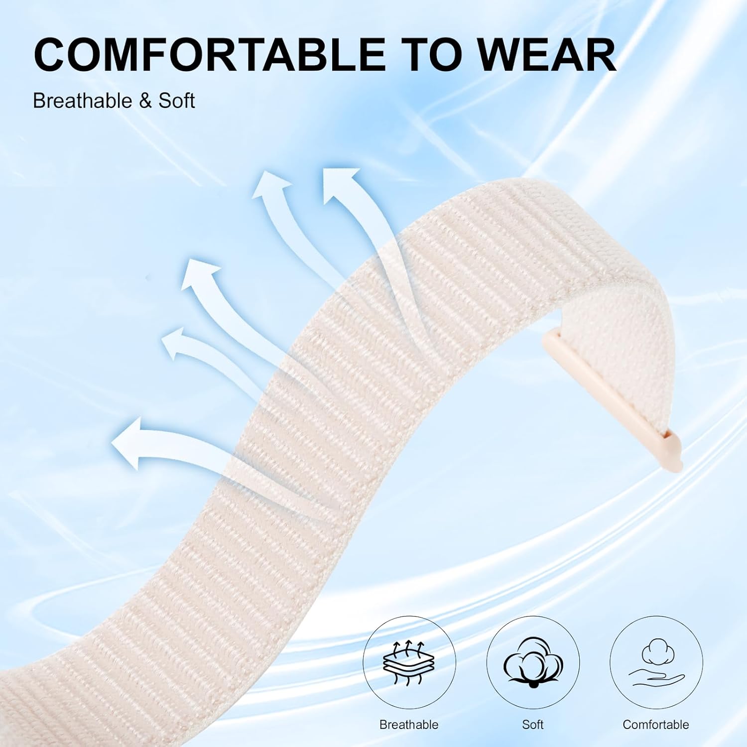 Thumbnail 2 de ZOOROO Nylon Loop Sport Replacement Bands for Hume Health Band (adjustable breathable wrist strap)