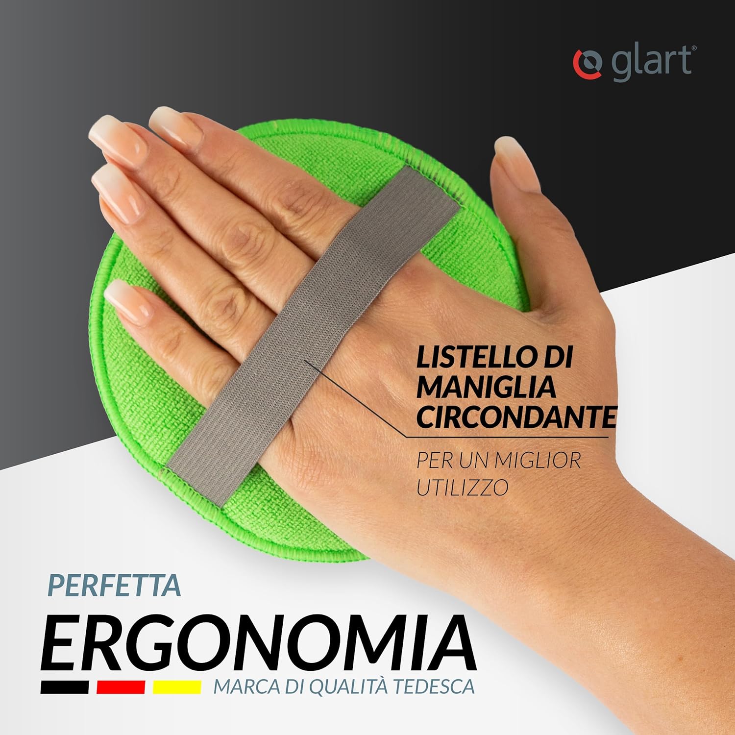 Thumbnail 5 de Glart 46PP: Set di 6 pad in microfibra 130x25 mm per applicazione cera, polish e sigillanti – sostituisce lucidatrice