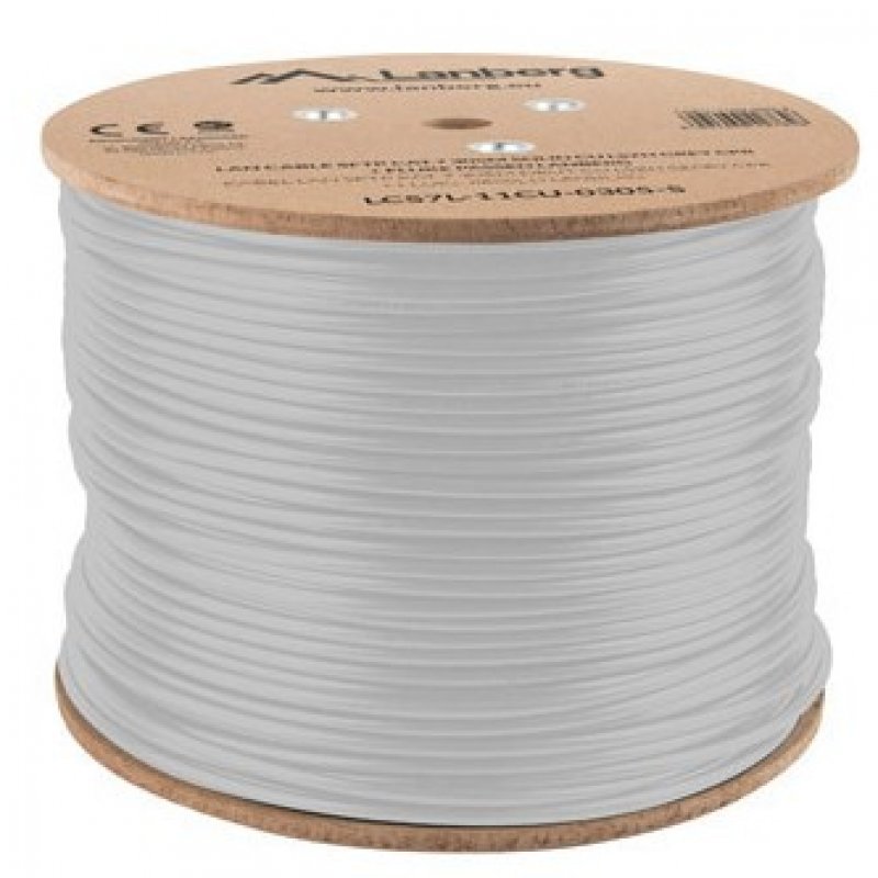 Thumbnail 2 de Lanberg Cable LAN SFTP CAT.7 — Bobina de 305 m en gris COOL GREY 5C