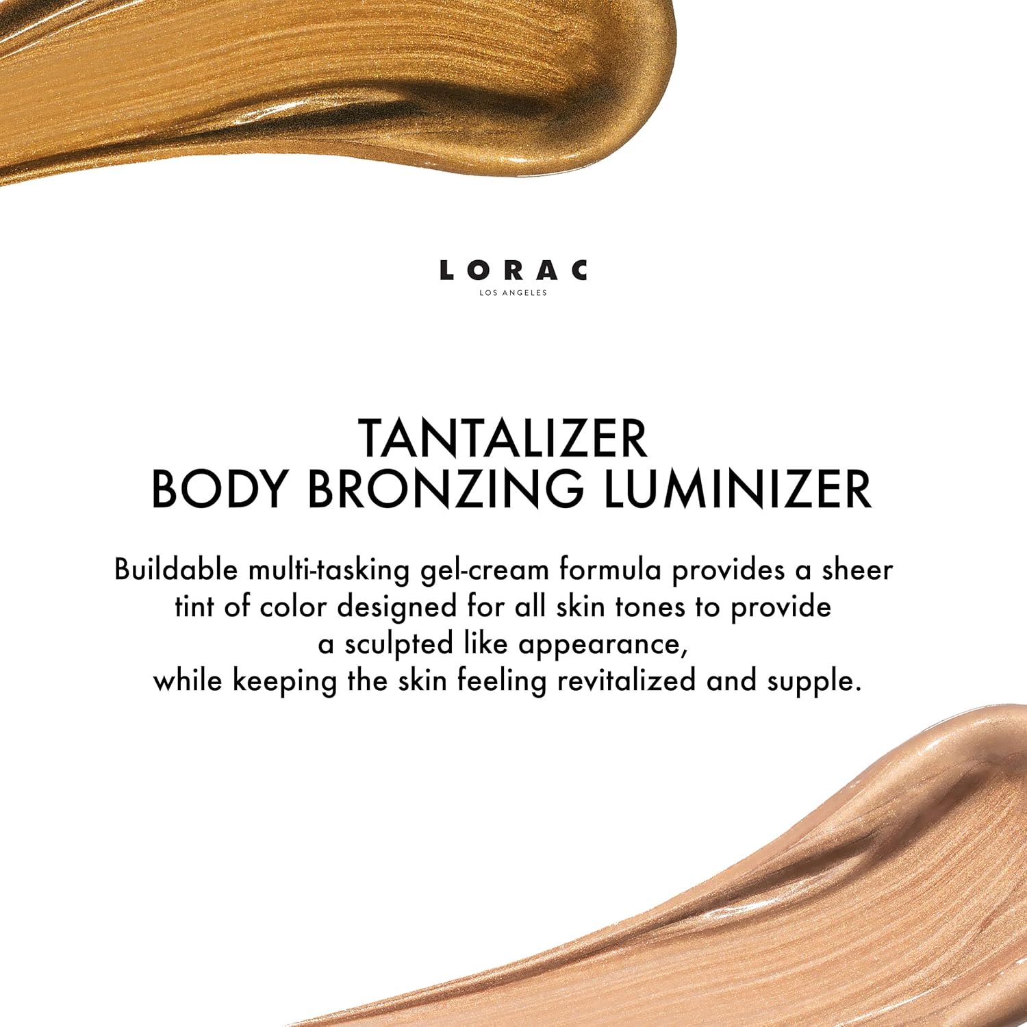 Detalle de Lorac Tantalizer Body Bronzing Luminizer makeup glow