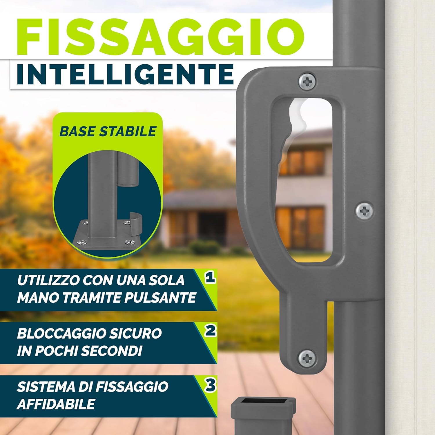 Thumbnail 2 de tillvex Tenda laterale estensibile e oscurante 200 x 400 cm con copertura antipioggia per balcone, giardino e terrazzo