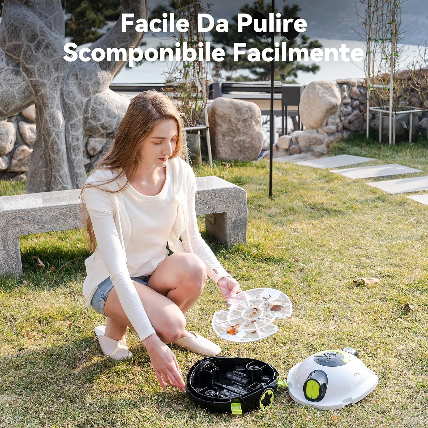 Thumbnail 6 de EVERCROSS BOT Y10 Robot Piscina senza fili con filtro 180 μm, fino a 120 m² e parcheggio automatico