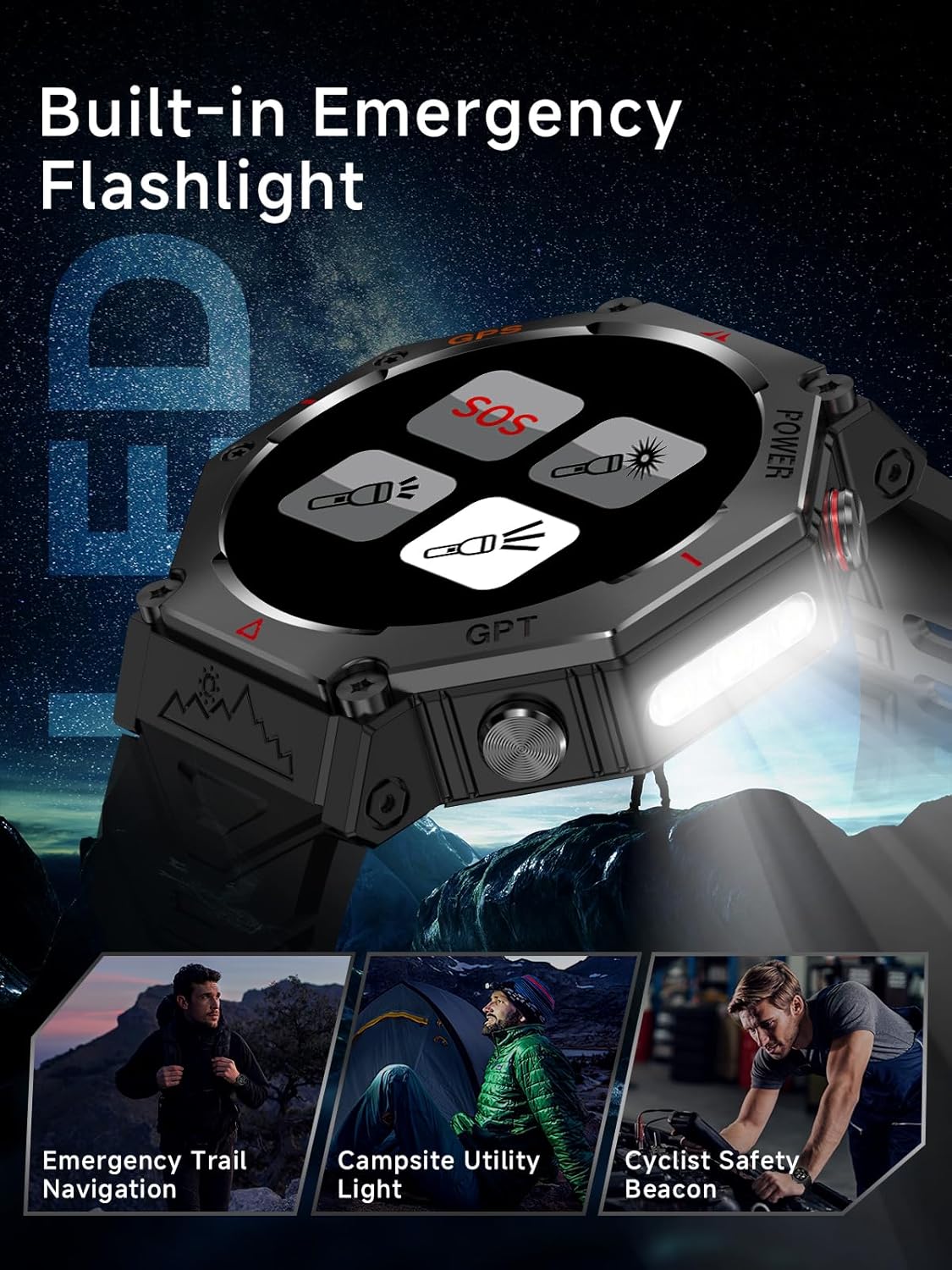Thumbnail 4 de Rmana Montre Connectée Homme avec GPS