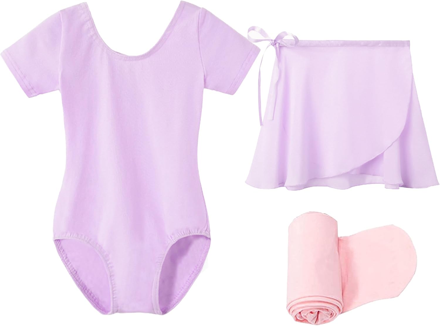 Detalle de Stelle Girls Ballet Leotards Set (Leotard, Tights & Removable Skirt) for Toddler & Little Kid