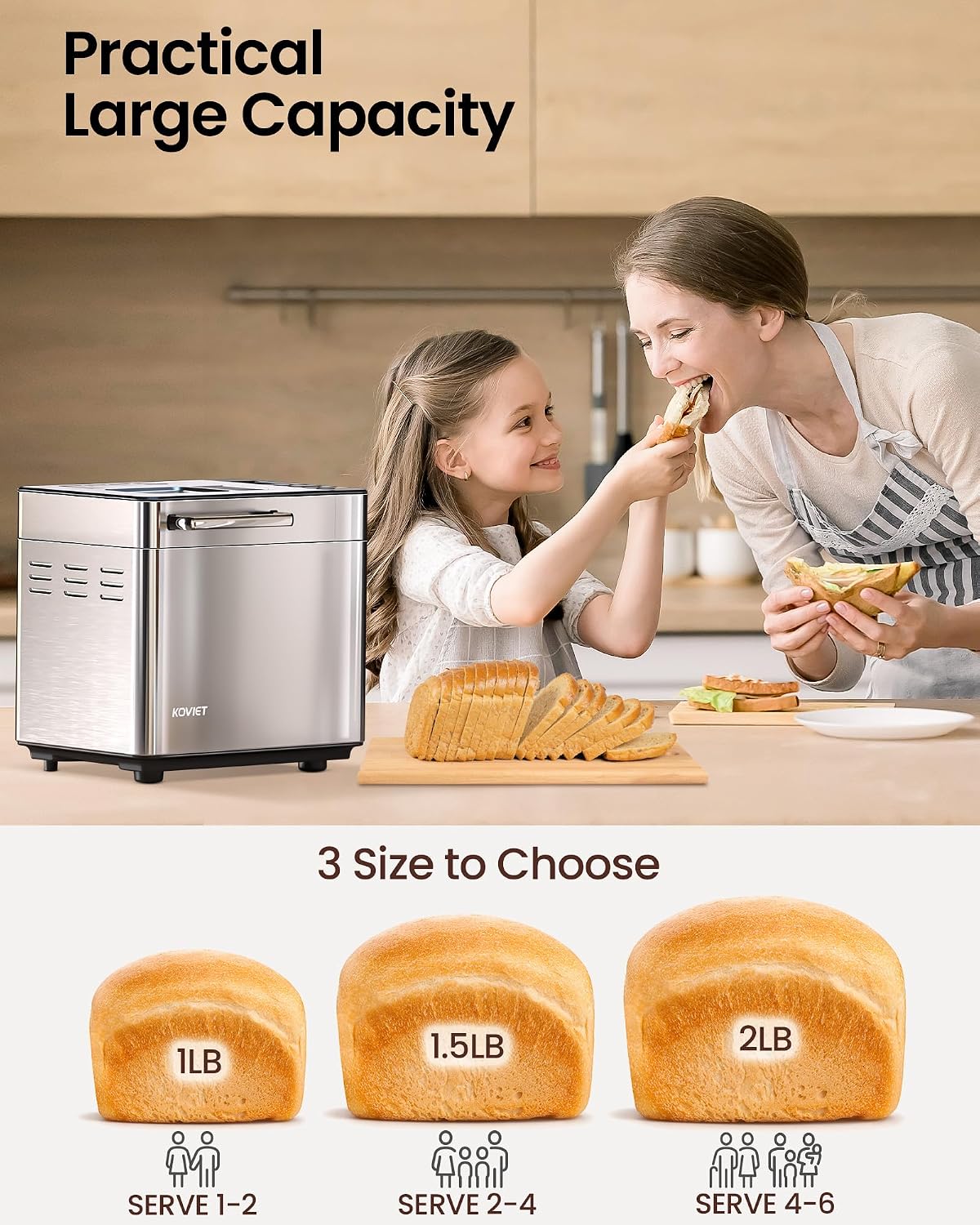 Thumbnail 5 de KOVIET 25-in-1 Bread Maker Machine