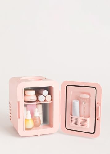 Detalle de CREATE Fridge Mini Box: mini frigorífico 4 L rosa pastel con frío y calor