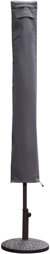 Sekey copertura per ombrellone Ø 200 cm (200×150 cm / 200×125 cm) grigio