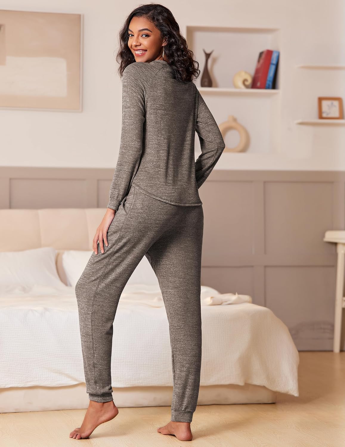 Thumbnail 1 de Ekouaer Damen Schlafanzug Zweiteiler S-XXL