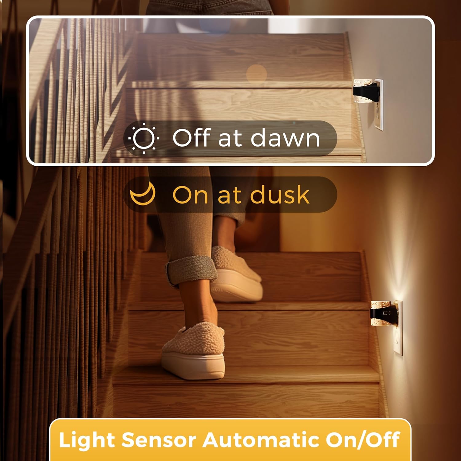 Thumbnail 5 de L LOHAS Bubble LED Night Light with 3 CCTs, Dimming, and Dusk-to-Dawn Sensor