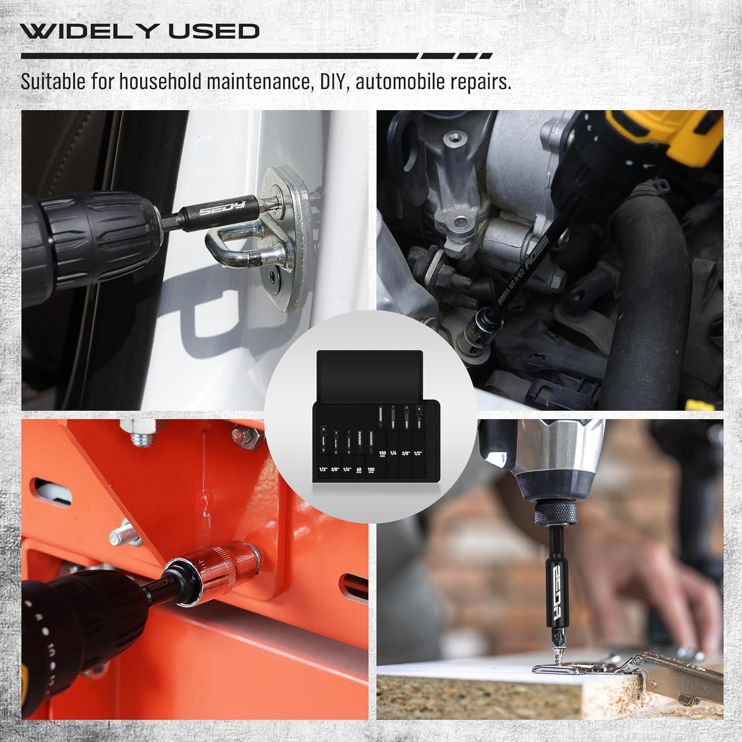 Thumbnail 4 de Impact Socket Adapter Set 9-Piece