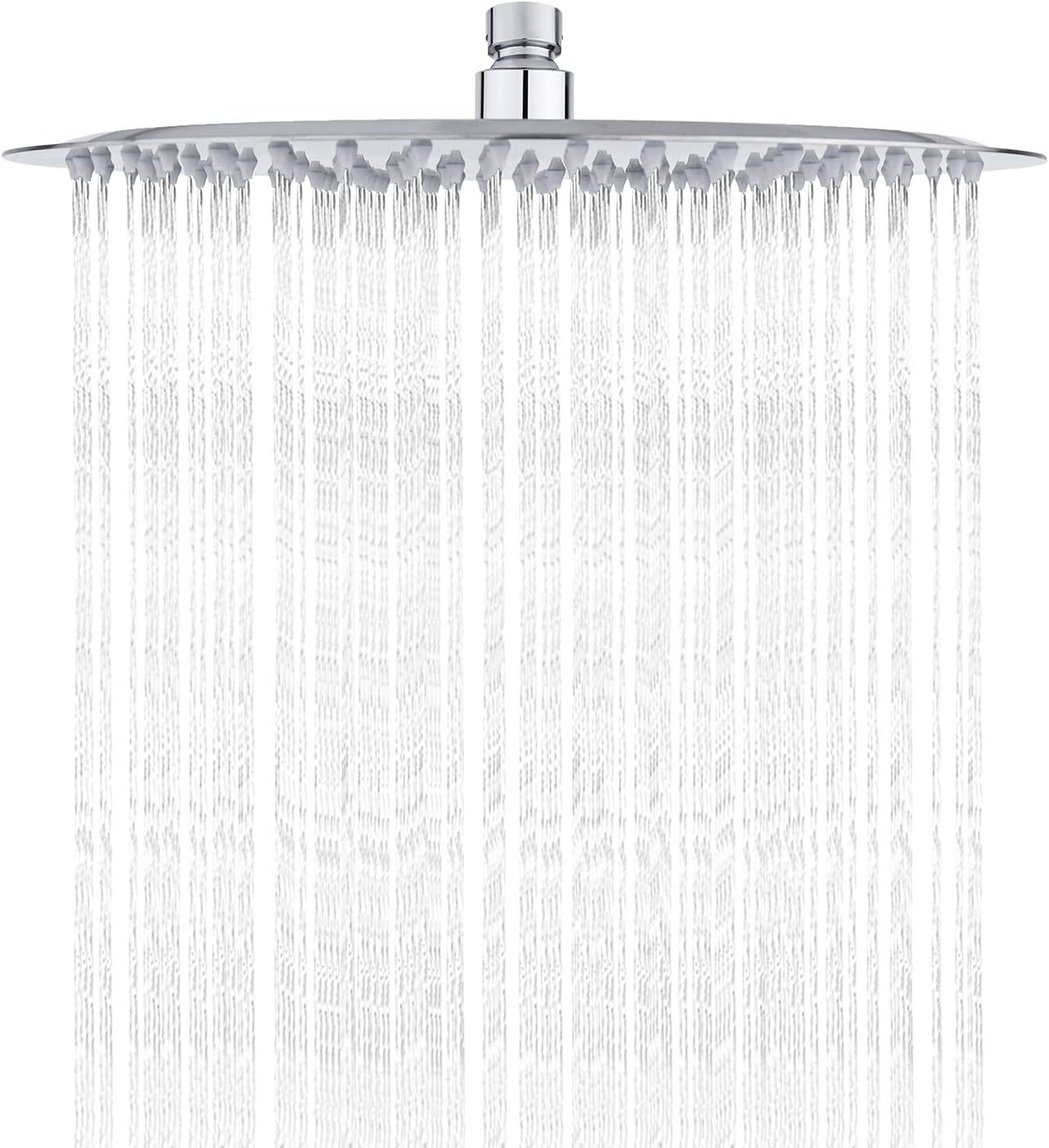 Detalle de Ibergrif M20299 Rain Shower Head — 12 Inch Round Fixed Showerhead in Chrome