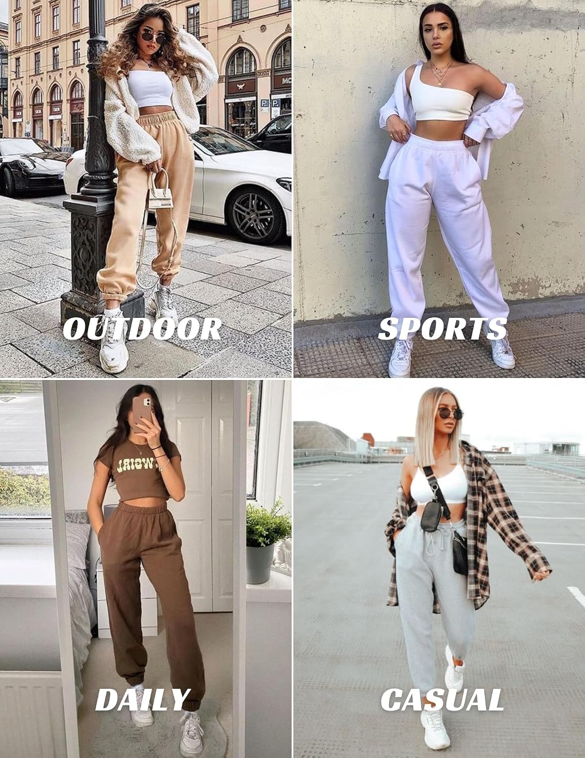 Thumbnail 4 de PINSPARK Damen Jogginghose High Waist Lang
