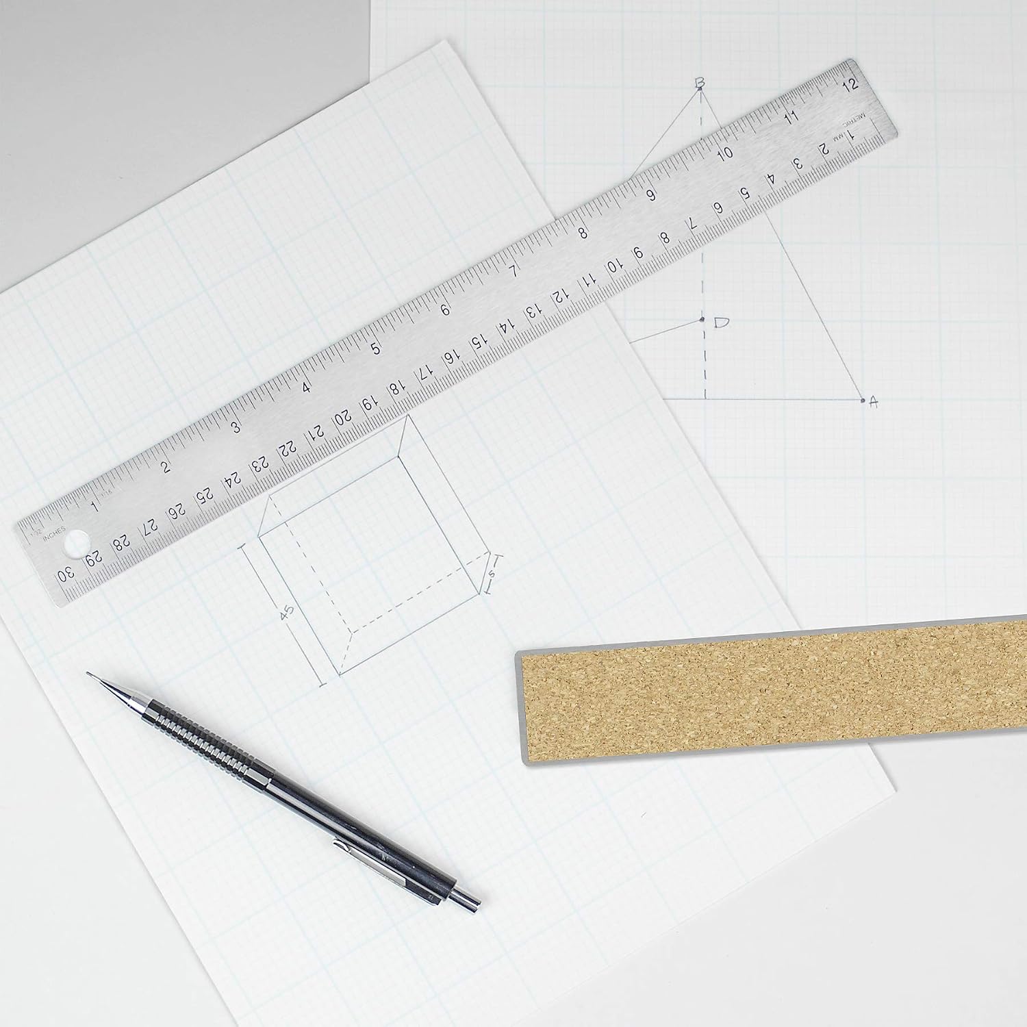 Thumbnail 3 de Alumicolor Stainless Steel Ruler, 6-Inch
