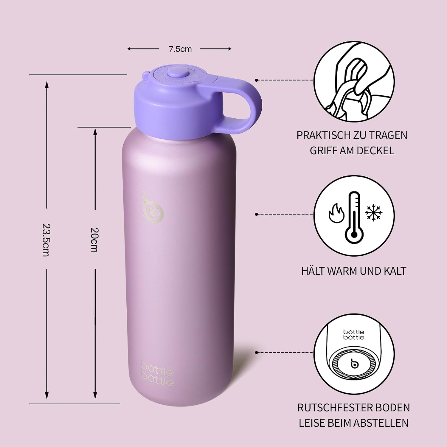 Detalle de BOTTLE BOTTLE Trinkflasche 600 ml