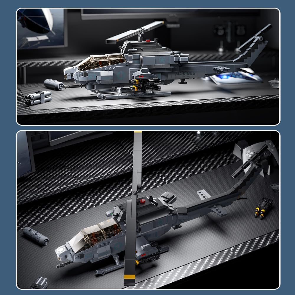 Thumbnail 6 de MISINI M8024 AH-1W Hubschrauber 958 Teile