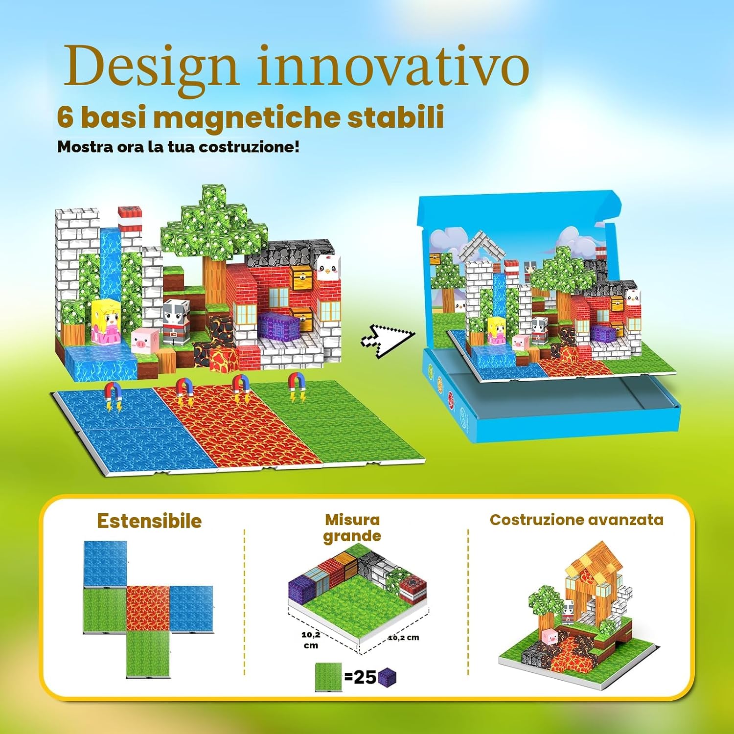 Thumbnail 4 de Wootoyz 150 Pezzi Blocchi Magnetici per Bambini – Costruzioni Educative 3–6 anni
