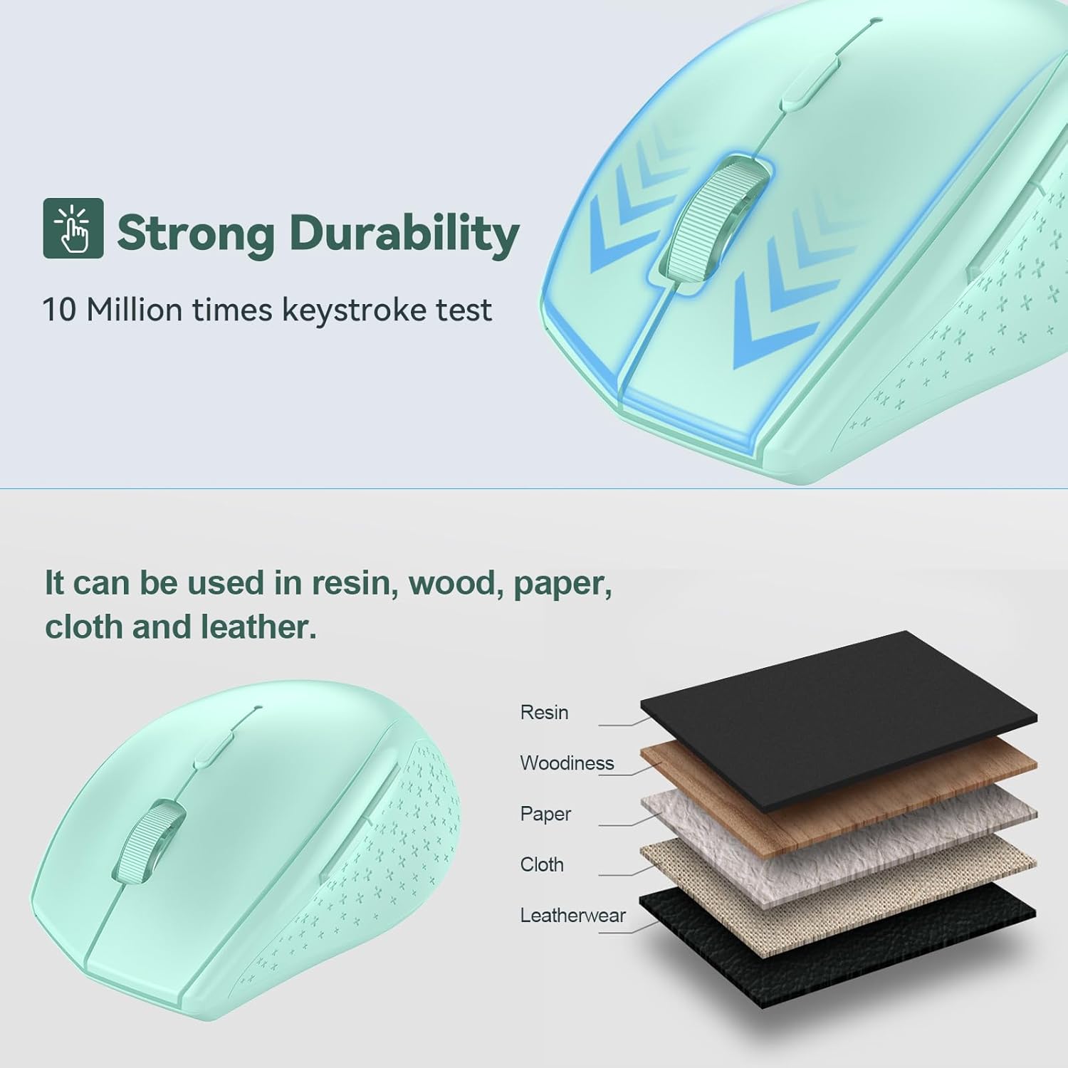 Thumbnail 6 de TECKNET Classic Bluetooth Mouse: 4800 DPI, Dual Bluetooth, 24-Month Battery Life