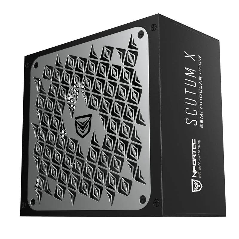Detalle de Nfortec Scutum X 850W 80 Plus Bronze Semi Modular