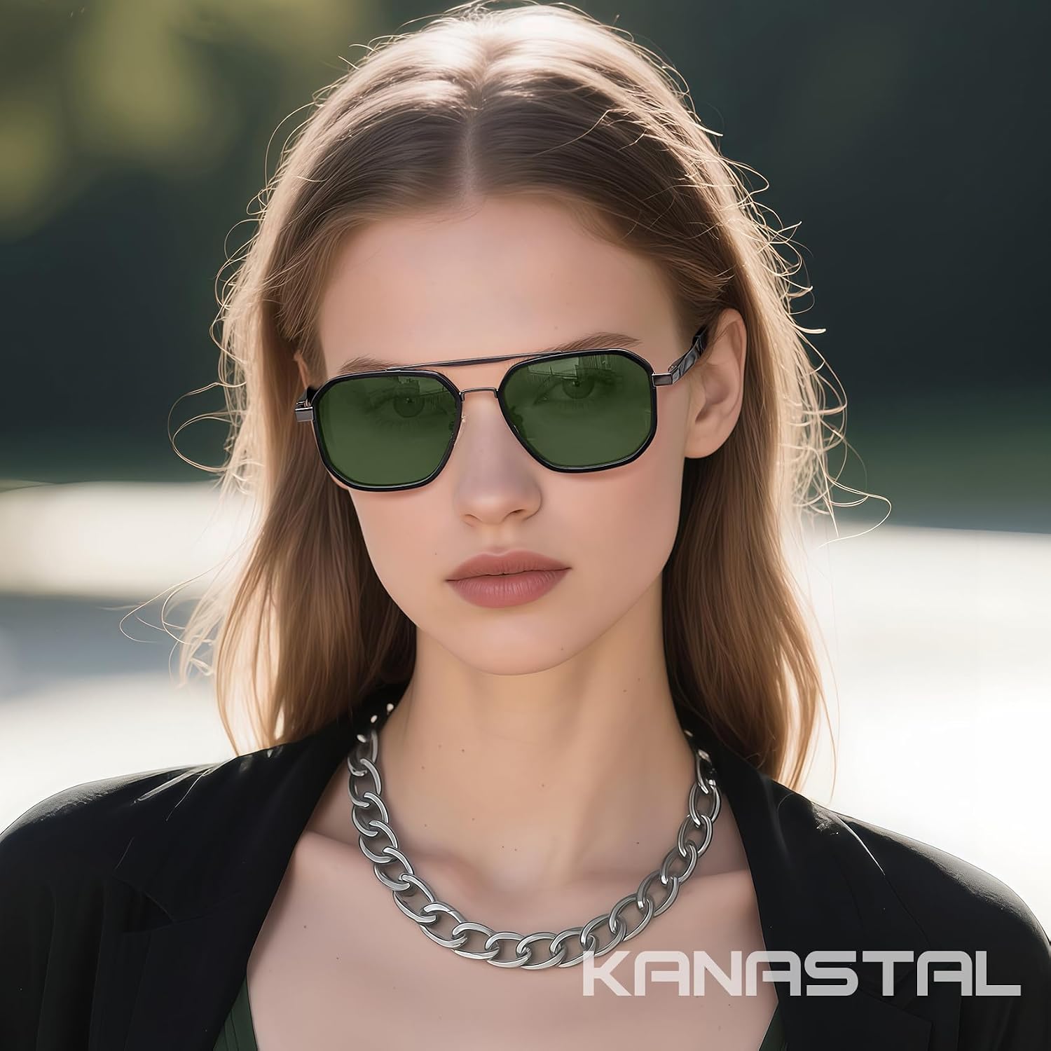 Detalle de KANASTAL Lunettes de Soleil Polarises Mode Carrée