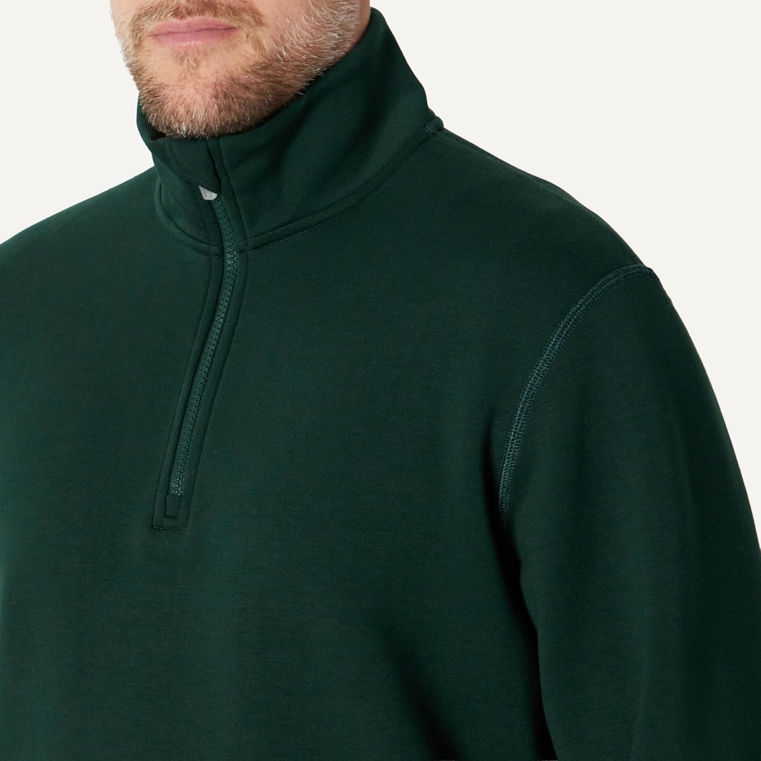 Thumbnail 3 de Amazon Essentials Men’s Active Sweat Quarter-Zip Relaxed-Fit Pullover